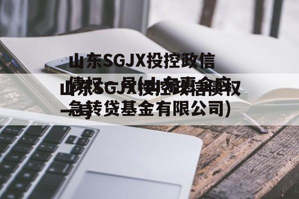 山东SGJX投控政信债权一号(山东惠企应急转贷基金有限公司)