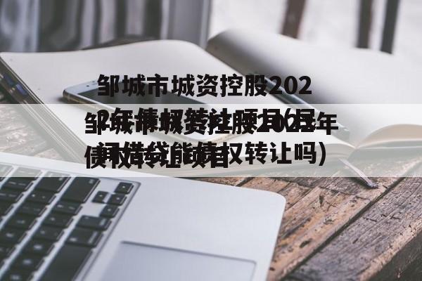 邹城市城资控股2022年债权转让项目(民间借贷能债权转让吗)
