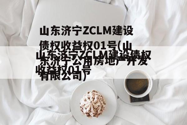 山东济宁ZCLM建设债权收益权01号(山东济宁公用房地产开发有限公司)