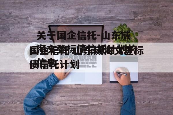 关于国企信托-山东威海文登标债信托计划的信息