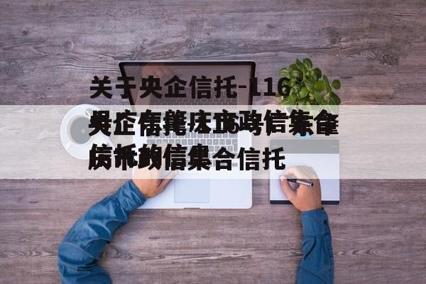 关于央企信托-116号广东肇庆市政信集合信托的信息