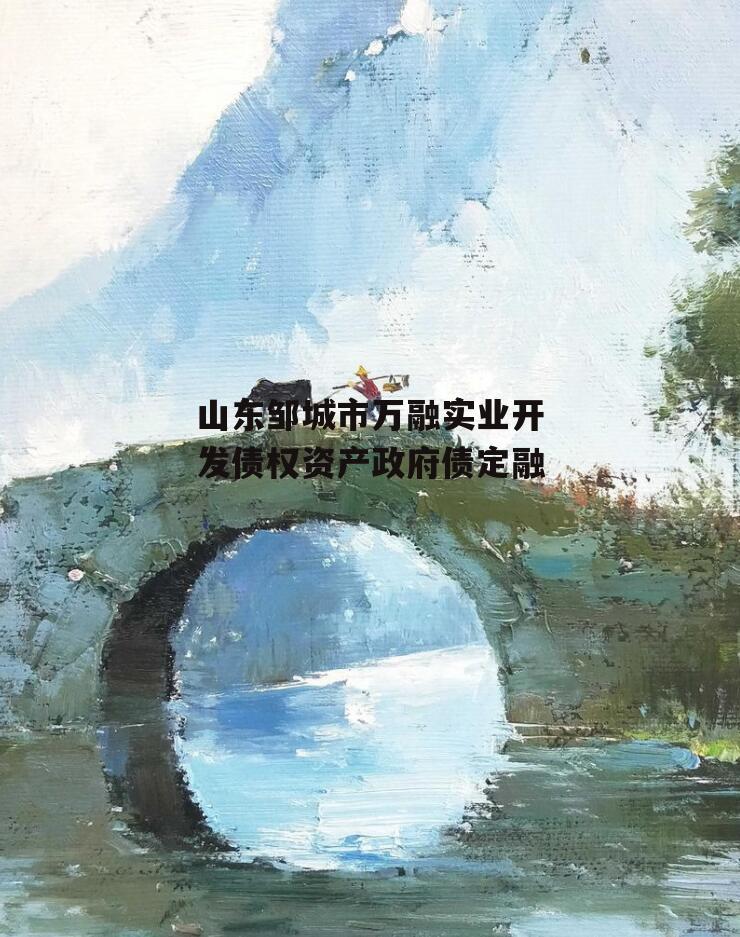 山东邹城市万融实业开发债权资产政府债定融