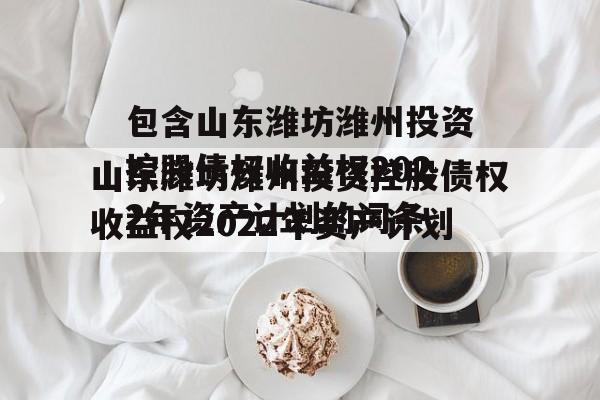包含山东潍坊潍州投资控股债权收益权2022年资产计划的词条