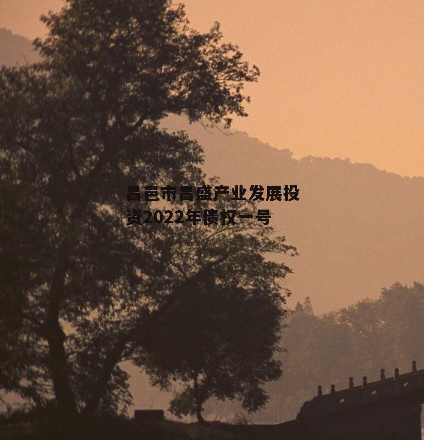 昌邑市昌盛产业发展投资2022年债权一号