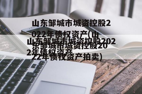 山东邹城市城资控股2022年债权资产(山东邹城市城资控股2022年债权资产拍卖)