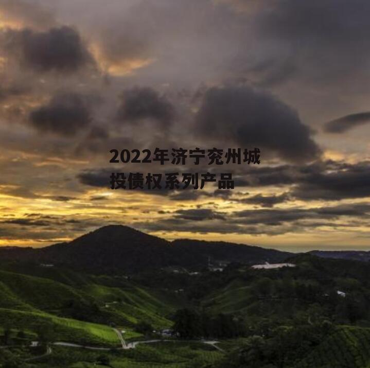 2022年济宁兖州城投债权系列产品