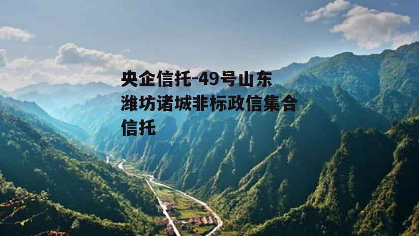 央企信托-49号山东潍坊诸城非标政信集合信托