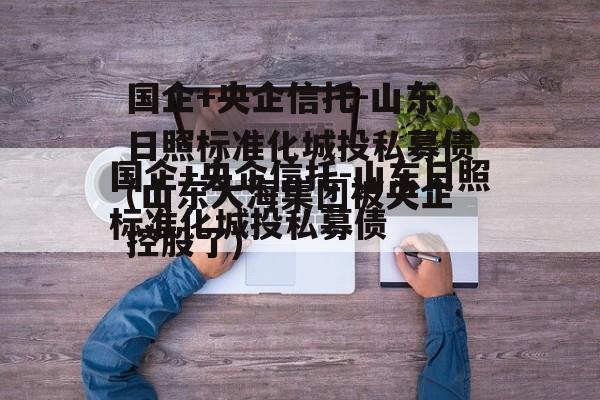 国企+央企信托-山东日照标准化城投私募债(山东大海集团被央企控股了)