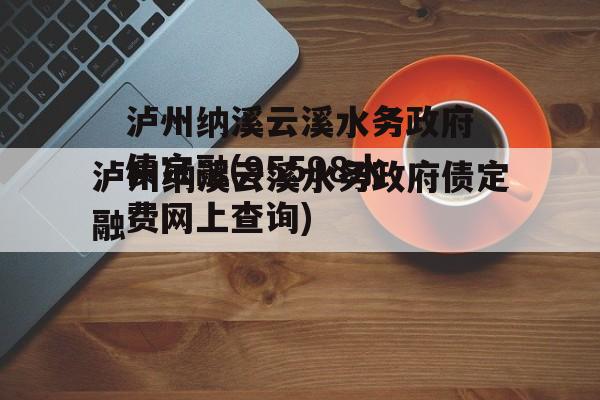 泸州纳溪云溪水务政府债定融(95598水费网上查询)
