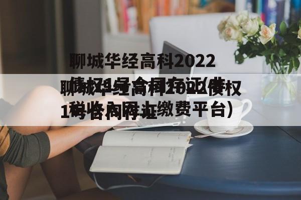 聊城华经高科2022债权1号合同存证(非税收入网上缴费平台)