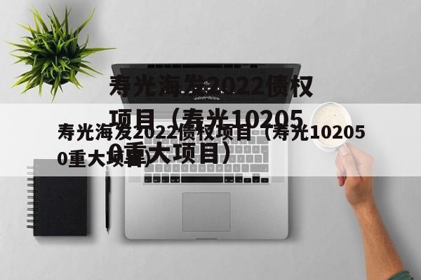 寿光海发2022债权项目（寿光102050重大项目）