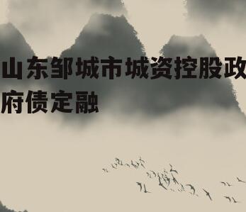 山东邹城市城资控股政府债定融