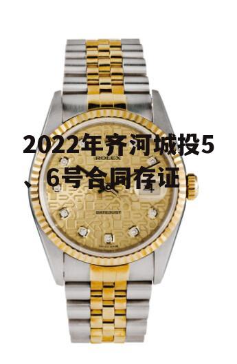 2022年齐河城投5、6号合同存证