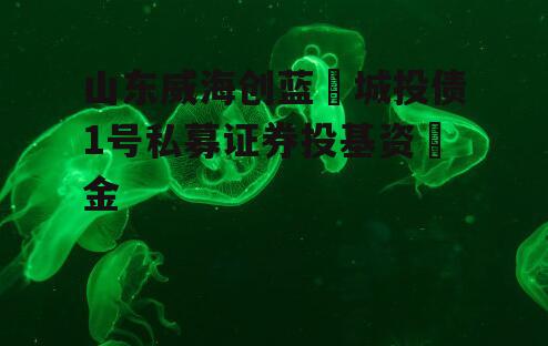 山东威海创蓝‬城投债1号私募证券投基资‬金