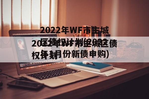 2022年WF市主城区债权计划(2022年1月份新债申购)