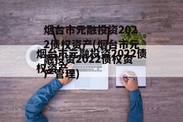 烟台市元融投资2022债权资产(烟台市元融投资2022债权资产管理)
