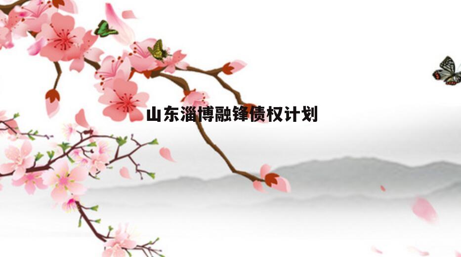 山东淄博融锋债权计划