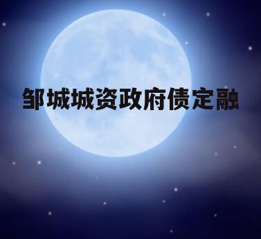 邹城城资政府债定融