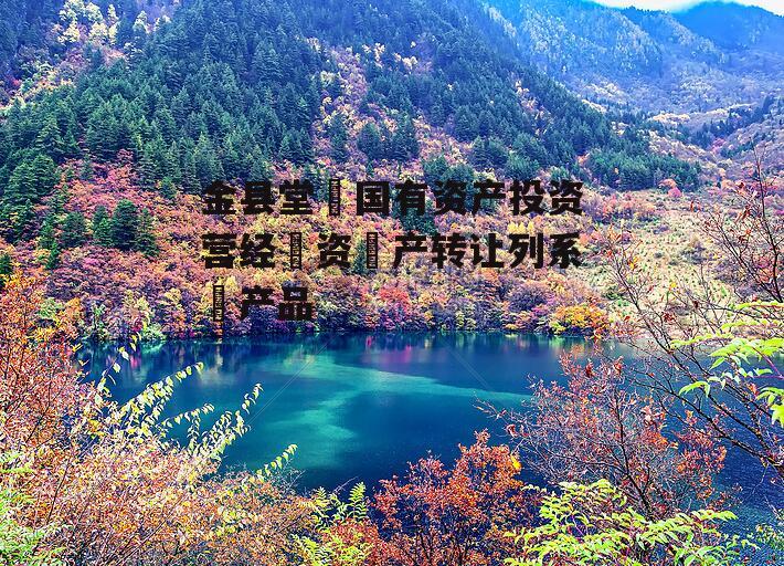 金县堂‬国有资产投资营经‬资‬产转让列系‬产品