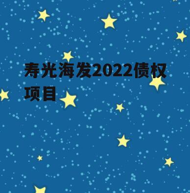 寿光海发2022债权项目