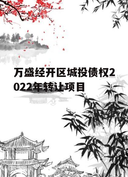 万盛经开区城投债权2022年转让项目