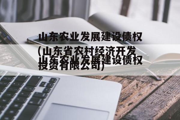 山东农业发展建设债权(山东省农村经济开发投资有限公司)