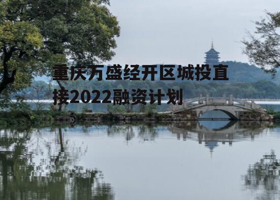 重庆万盛经开区城投直接2022融资计划