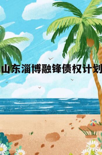 山东淄博融锋债权计划