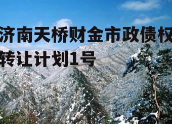 济南天桥财金市政债权转让计划1号