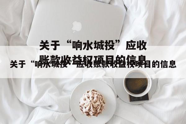 关于“响水城投”应收账款收益权项目的信息