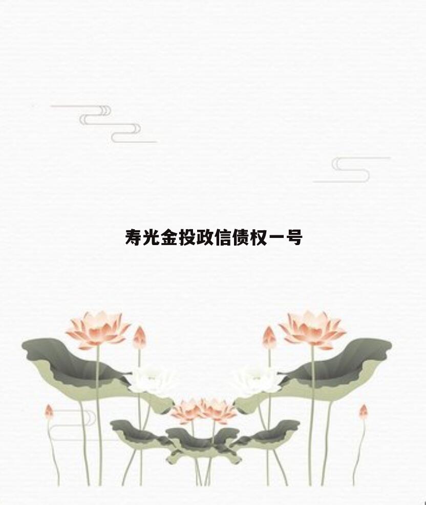 寿光金投政信债权一号