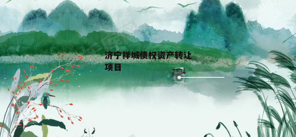 济宁祥城债权资产转让项目