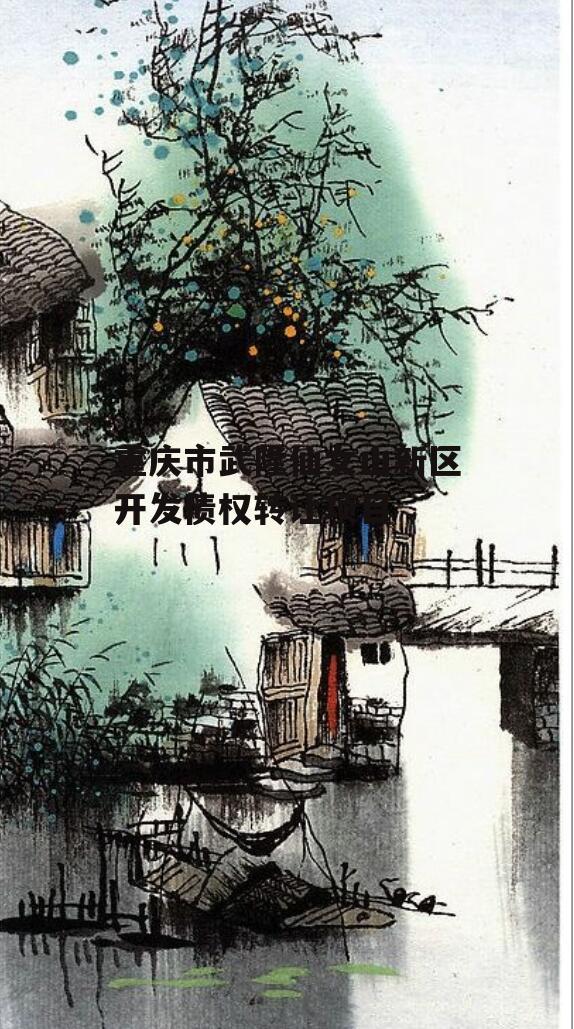 重庆市武隆仙女山新区开发债权转让项目