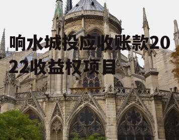 响水城投应收账款2022收益权项目