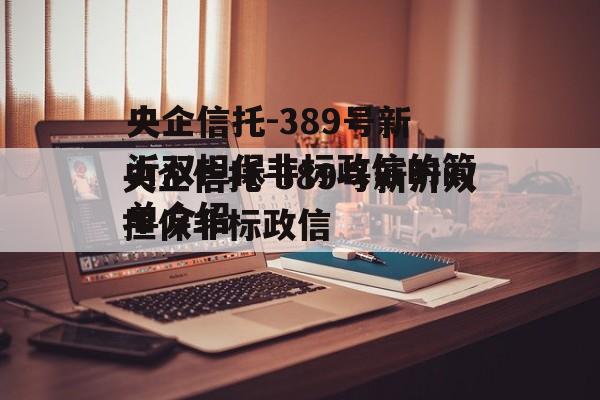 央企信托-389号新沂双担保非标政信的简单介绍