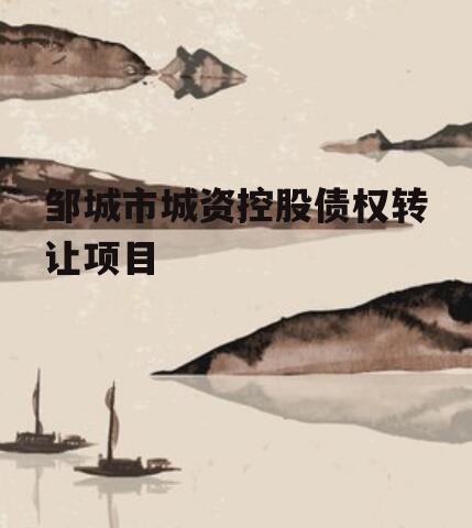 邹城市城资控股债权转让项目