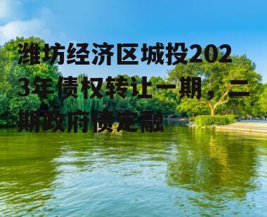 潍坊经济区城投2023年债权转让一期，二期政府债定融