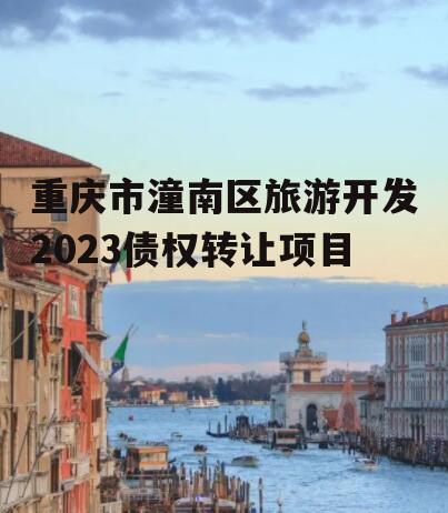 重庆市潼南区旅游开发2023债权转让项目