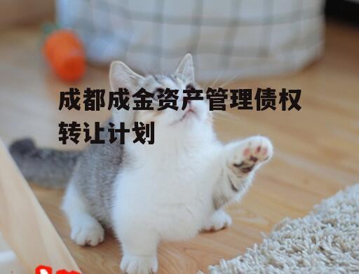 成都成金资产管理债权转让计划