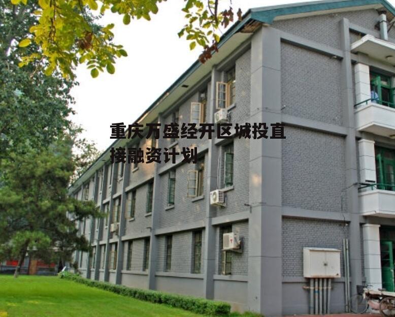 重庆万盛经开区城投直接融资计划
