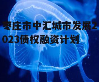 枣庄市中汇城市发展2023债权融资计划
