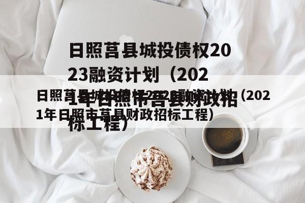 日照莒县城投债权2023融资计划（2021年日照市莒县财政招标工程）