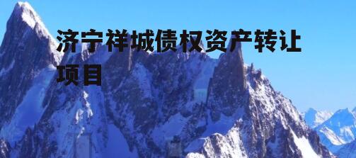 济宁祥城债权资产转让项目