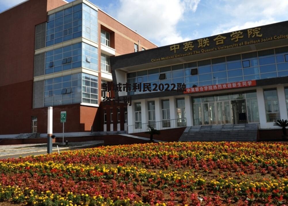 邹城市利民2022融资计划