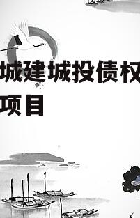 齐河城建城投债权资产转让项目
