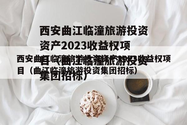 西安曲江临潼旅游投资资产2023收益权项目（曲江临潼旅游投资集团招标）