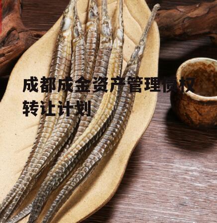 成都成金资产管理债权转让计划