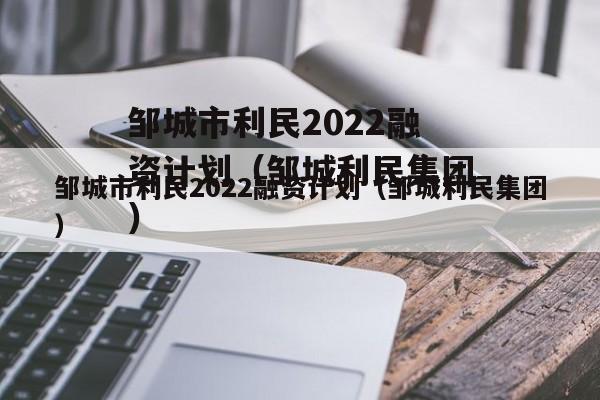 邹城市利民2022融资计划（邹城利民集团）