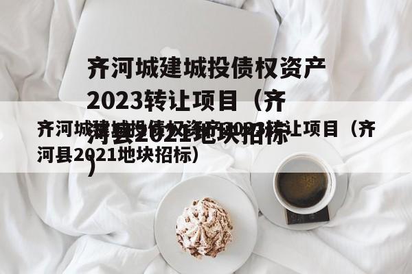 齐河城建城投债权资产2023转让项目（齐河县2021地块招标）