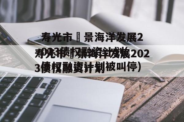 寿光市昇景海洋发展2023债权融资计划(债权融资计划被叫停)